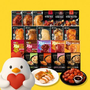 오빠닭 오븐구이 통살닭다리 30팩, 소스닭가슴살 혼합 30팩 등 (옵션별상이) (무료)