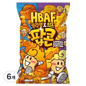 바프 카라멜 앤 치즈 팝콘, 80g, 6개 (5,940원) (무료)
