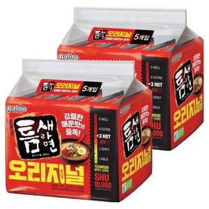 틈새라면 빨계떡 120g, 10개 (7,630원) (와우무료)