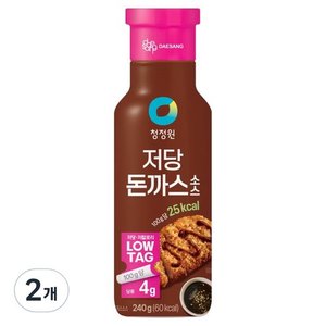 청정원 저당 돈까스 소스, 240g, 2개 (2,480원) (와우무배)