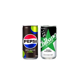 펩시 제로 210ml 30캔+사이다 제로 210ml 30캔카드할인(21,300원/무배)