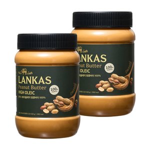 랑카스 하이올레익 땅콩버터 100% 스무스 500g 2개 (8,800원/무료)