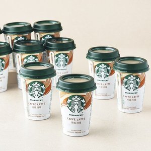 스타벅스 카페라떼 270ml 10개 (13,900원) (무료)