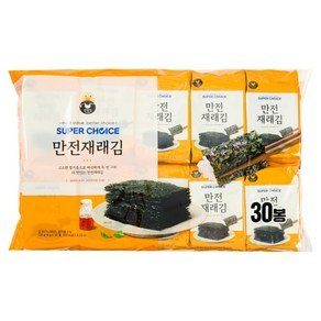 만전김 슈퍼초이스 만전재래김, 4g, 30개 (6,990원)