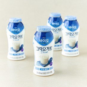 매일바이오 고단백 그릭요거트 드링크 무가당 플레인, 1개, 4개입, 150ml (4,980원)