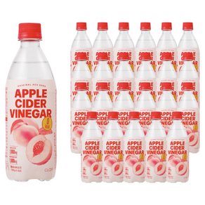 클룹 애사비소다 신비복숭아 제로 탄산음료, 500ml, 24개 (20,640원)