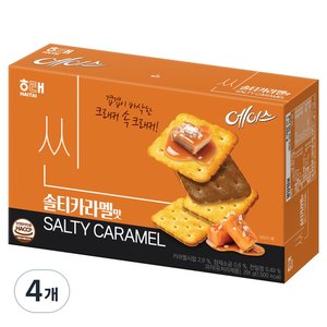 해태에이스 씬 솔티카라멜, 291g, 4개 (9,900원) (무료)