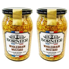 보르니에르 홀그레인 머스타드, 210g, 2개 (9,800원)