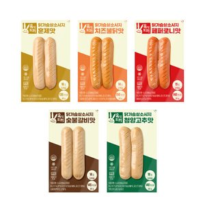 육식토끼 닭가슴살 소시지 80g 베스트맛 5종 선택 30팩 (15팩+15팩) (22,040원) (무료)