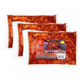 달수오리주물럭 당일제조발송 국내산고춧가루사용 오리불고기 총 1.5kg, 3개, 500g (27,840원)