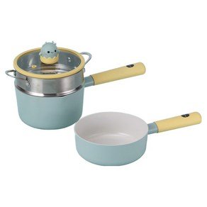 네오플램 인덕션 드래곤 팬&웍 3종 세트, 민트, 밀크팬 16cm + 쁘띠웍 16cm + 스텐 찜기, 1세트 (35,790원)
