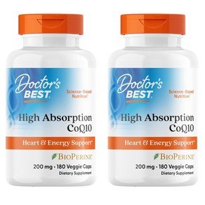 닥터스베스트 하이 앱솔션 CoQ10 200mg 베지 캡, 180정, 2개 (87,230원)