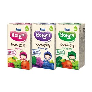 매일 요미주스 3종 과일믹스/블루베리포도/사과포도케일 125ml 24팩 (12,410원) (무료)