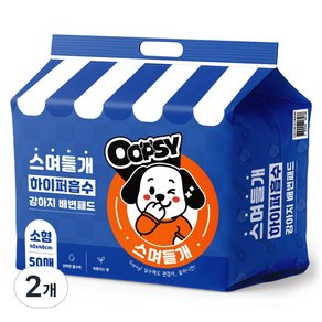 웁쉬 스며들개 고흡수 강아지 배변패드 두툼형 피톤치드향, 2개, 50개입 (24,800원)