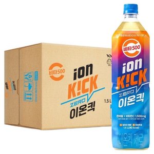 비타500 이온킥 제로 음료, 1.5L, 12개 (16,110원/무료)