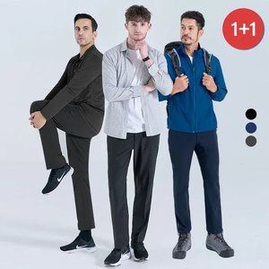 마운틴벨리 남성 가을 이중직 아웃도어 워크웨어 팬츠 1+1 (17,450원/무료)