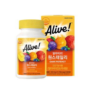 얼라이브 원스데일리 멀티 종합 온가족 비타민 수입 100정 (24,900원/무료)