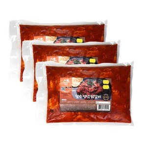 국내산닭 냉장 춘천 닭갈비 당일제조발송 달수 한입 양념닭갈비, 500g, 3개 (20,060원)