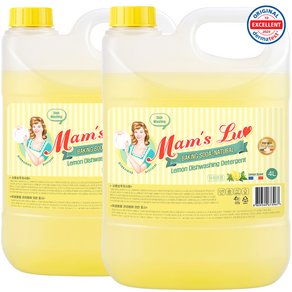 맘스럽 레몬 주방세제 베이킹소다 특대용량 레몬향 과일 채소용 중성 세제, 2개, 4L (7,570원)