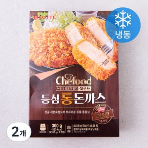 프레시) 쉐푸드 등심 통 돈까스 (냉동), 300g, 2개 (9,480원/무료)