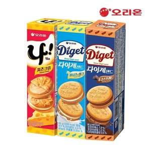 오리온 다이제샌드 바닐라밀크 93g 5개+초코스프레드 98g 5개+나샌드 77g 5개 (14,210원) (무료)
