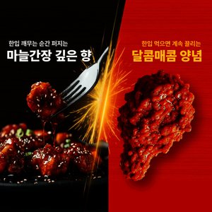 멕시카나 닭강정 매콤달콤맛 마늘간장맛 500g 4팩 (22,350원) (무료)