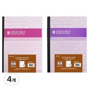 OXFORD 일본식 펴노트 A4 80매, 랜덤발송, 4개 (8,510원)