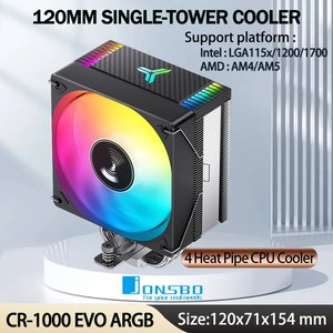 JONSBO CR-1000 EVO ARGB 싱글공랭쿨러 (16,676원 / 무료배송 / 직배가능)