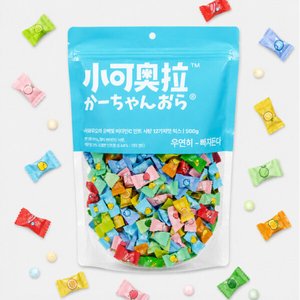 (8/11 하루특가) 샤오커오라 정품 무설탕 비타민 대용량 민트캔디 12가지맛 혼합 500g 무료배송 입가심사탕 (11,990원/무료)