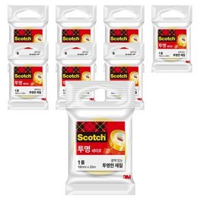 스카치 투명 테이프 550 리필 18mm x 20m, 8개 (8,250원)