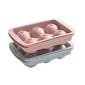 이지앤프리 프리미엄 아이스볼 얼음트레이 6구 2종 세트, 코랄핑크 + 스카이블루, 1세트 (8,330원)