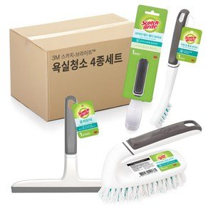 스카치브라이트 브러쉬 4종 세트 + 코맨드 훅 1p, 혼합색상, 1세트 (11,310원)