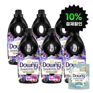 다우니 호텔컬렉션 섬유유연제 미스티크 1L 6개+다우니 화이트티 200mL (26,910원/무료)