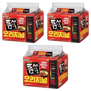 틈새라면 빨계떡 120g, 15개, (5개입 X 3팩) (11,340원) (와우무료)