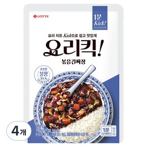 롯데웰푸드 요리킥 볶음 간짜장, 180g, 4개 (7,960원)