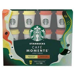 스타벅스 카페모먼트 미니컵 2g 2종 x 6p 세트, 1세트, 12개입 (14,170원)