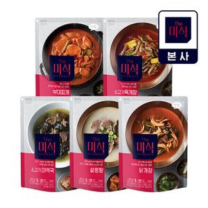 더미식 국물요리 부대찌개닭개장소고기미역국 350g X5개입 (14,720원/무료)