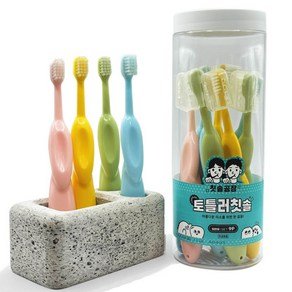 칫솔공장 영유아 작고 둥근헤드 일반모 칫솔 대한민국 국내생산 직접제조 공식판매처 가정용 여행용 집들이용 선물용 9P, 1개, 9개입 (10,880원)