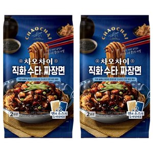 차오차이 직화 수타식 짜장면 720g 2인분, 2개 (8,680원)