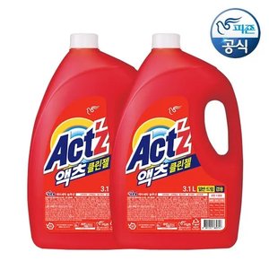 액츠 세탁세제 클린젤(일반/드럼 겸용) 3.1L 용기 2개 (12,900원) (무료)