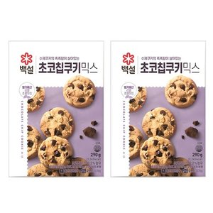 백설 초코칩 쿠키 믹스 290g ,2개 (2,980원) (와우무료)