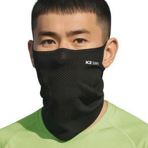K2 세이프티 쿨핏 자외선차단 마스크, 블랙, 1개 (13,410원)