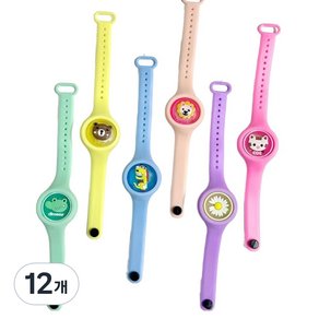 루아르모 어린이 캐릭터 LED 썸머 팔찌 밴드, 랜덤발송, 12개 (8,560원)