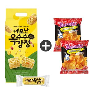 네모난 옥수수 강정 320g 1개 + 벤또 오징어맛 스낵 50g 2개(7,900원/무료)