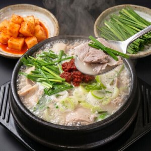 국내산 한돈 돼지국밥 600g 5팩+다대기5팩증정 (15,870원) (무료)