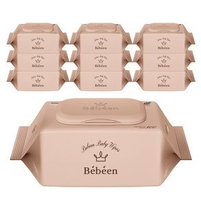 베베앙 오리지널 플러스 유아물티슈 캡형, 55g, 100매, 10개 (11,900원)