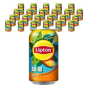 립톤 제로 복숭아 아이스티 355ml 24개 (9,840원/무료)