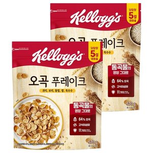켈로그 오곡 푸레이크 시리얼, 570g, 2개 (11,150원/무료)