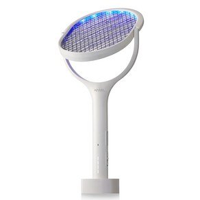 HanilElectric 한일전기 LED 회전형 원버튼 시그니처 전기모기채 V2, 크림화이트 (25,900원)