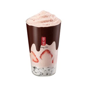 공차 초코바른 딸기 스무디 with 쿠키 (4,880원/무료)